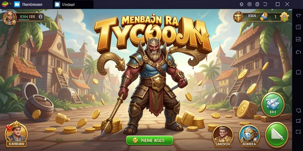 Screenshot menampilkan aksi seru dalam gameplay Tycoon.