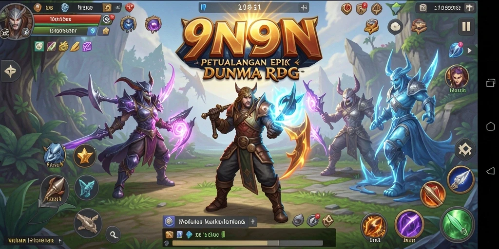 Gameplay RPG yang menakjubkan dalam 9N9N.