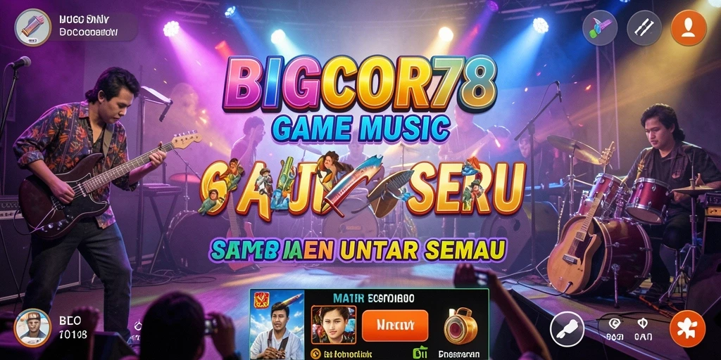 Tampilan menarik dari gameplay <strong>BIGCOR78</strong> yang penuh nuansa musik.