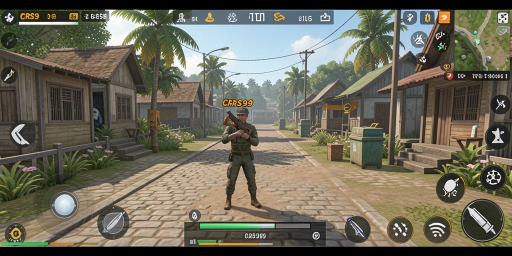 Tampilan gameplay CRS99 yang realistis dan menarik.