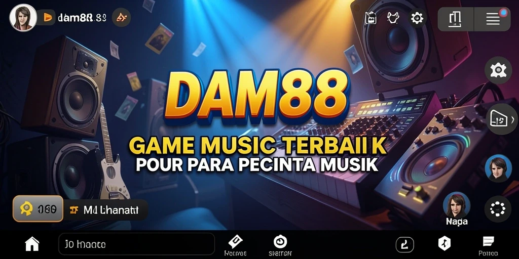 Tampilan gameplay DAM88 dengan variasi lagu yang mengesankan.