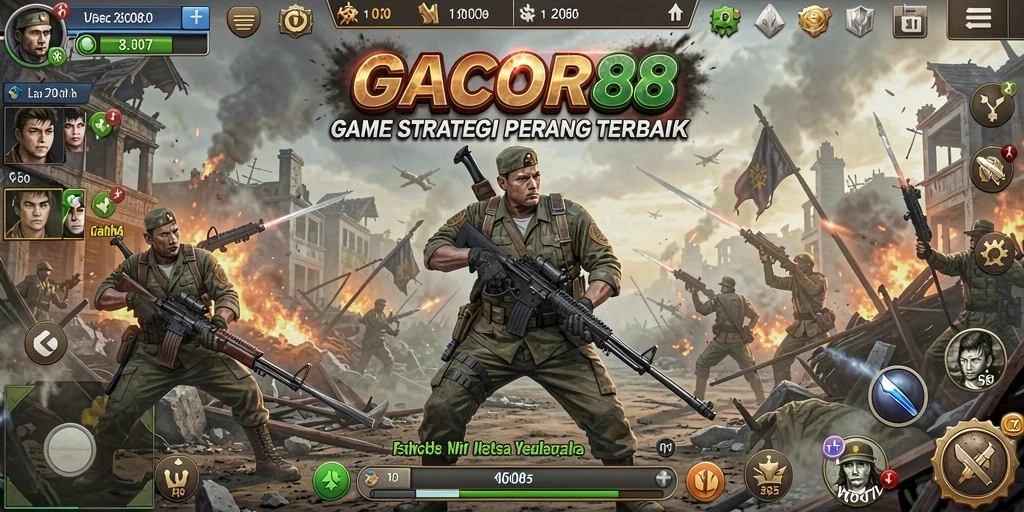 Tampilan gameplay GACOR88 dengan pertempuran yang seru.
