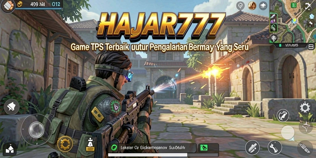Screenshot gameplay HAJAR777 dengan aksi seru di medan perang.
