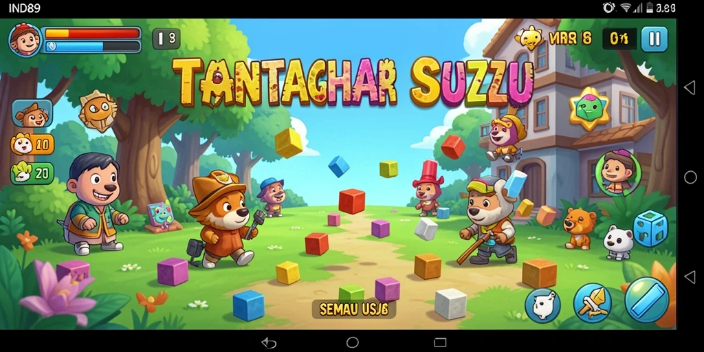 Screenshot IND89 menunjukkan gameplay Puzzle yang menantang dan menarik.