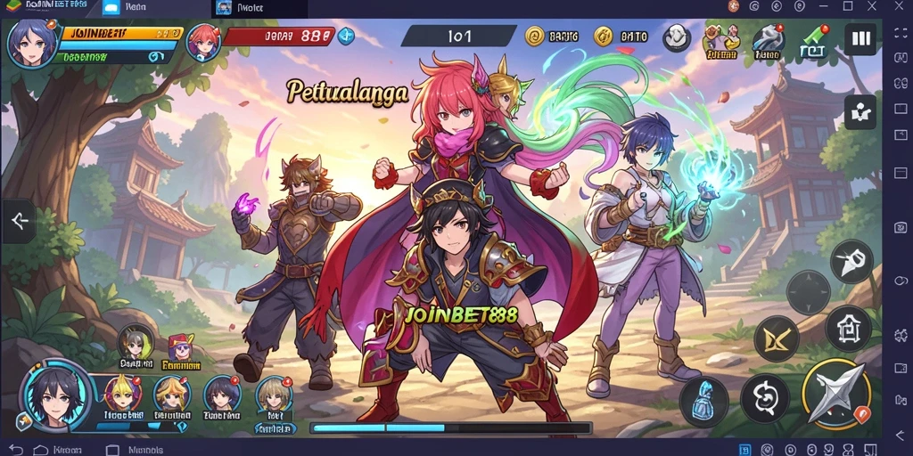 Tampilan menarik dari gameplay JOINBET88 yang penuh warna.