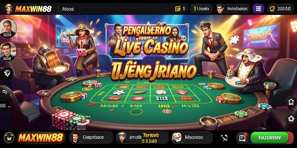 Tampilan gameplay menarik dari MAXWIN88 Live Casino.