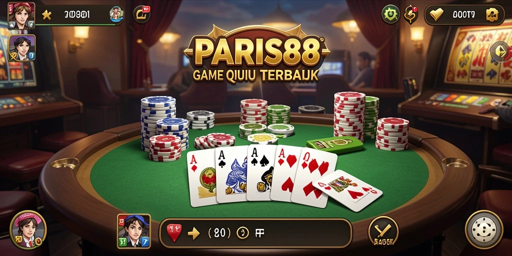 Tampilan gameplay seru QiuQiu di PARIS88.