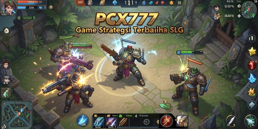Screenshot gameplay PCX777 menampilkan aksi strategi yang mendebarkan.