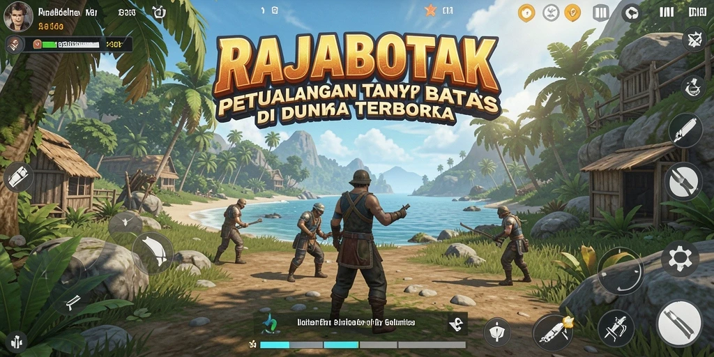 Gameplay RAJABOTAK dengan eksplorasi dunia terbuka yang menakjubkan.