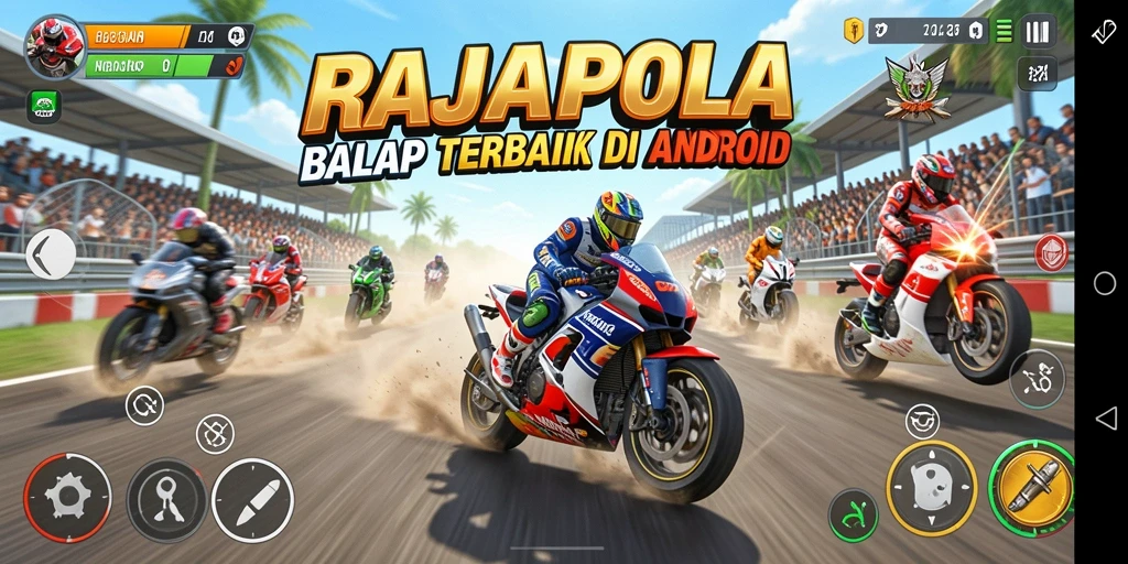 Gameplay mendebarkan dalam balapan mobil yang seru.