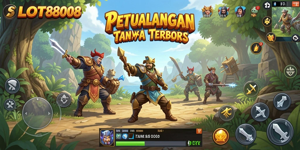 Screenshot gameplay menunjukkan petualangan di dunia terbuka yang menakjubkan.
