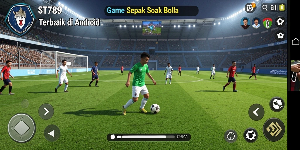 Screenshot dari gameplay ST789 yang mendebarkan di lapangan.