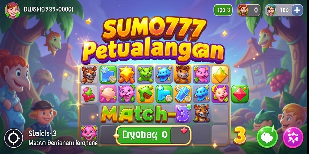 Gameplay seru dan menantang dalam SUMO777 yang penuh warna.
