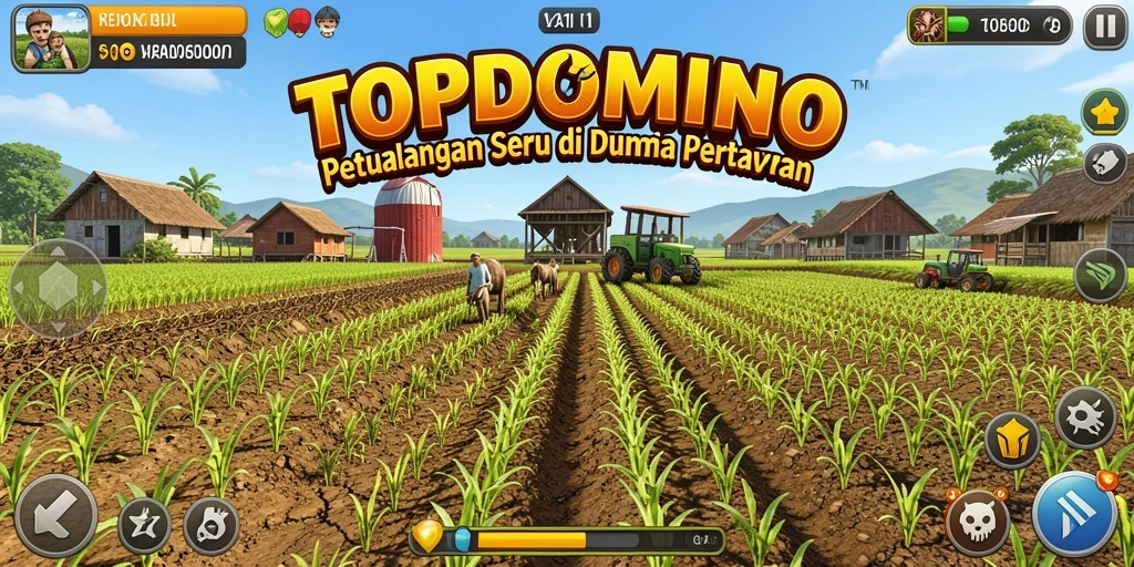Tampilan gameplay seru di dunia pertanian yang penuh warna.