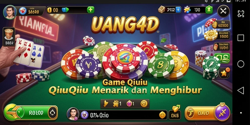 Screenshot gameplay QiuQiu UANG4D yang menampilkan suasana permainan.